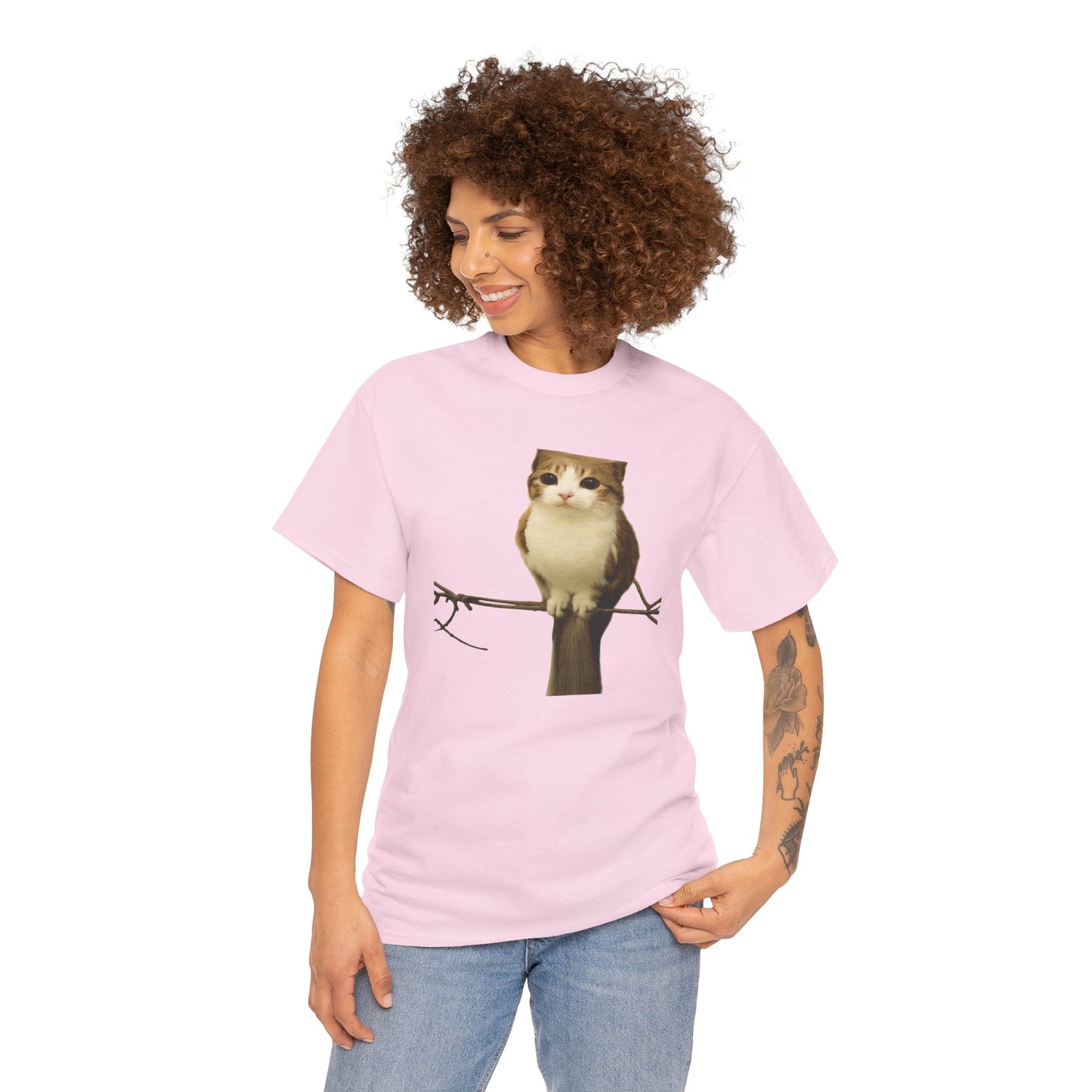 Meowl Cat Graphic Tee | Tik Tok Meme | Funny Shirt | Funny Gift