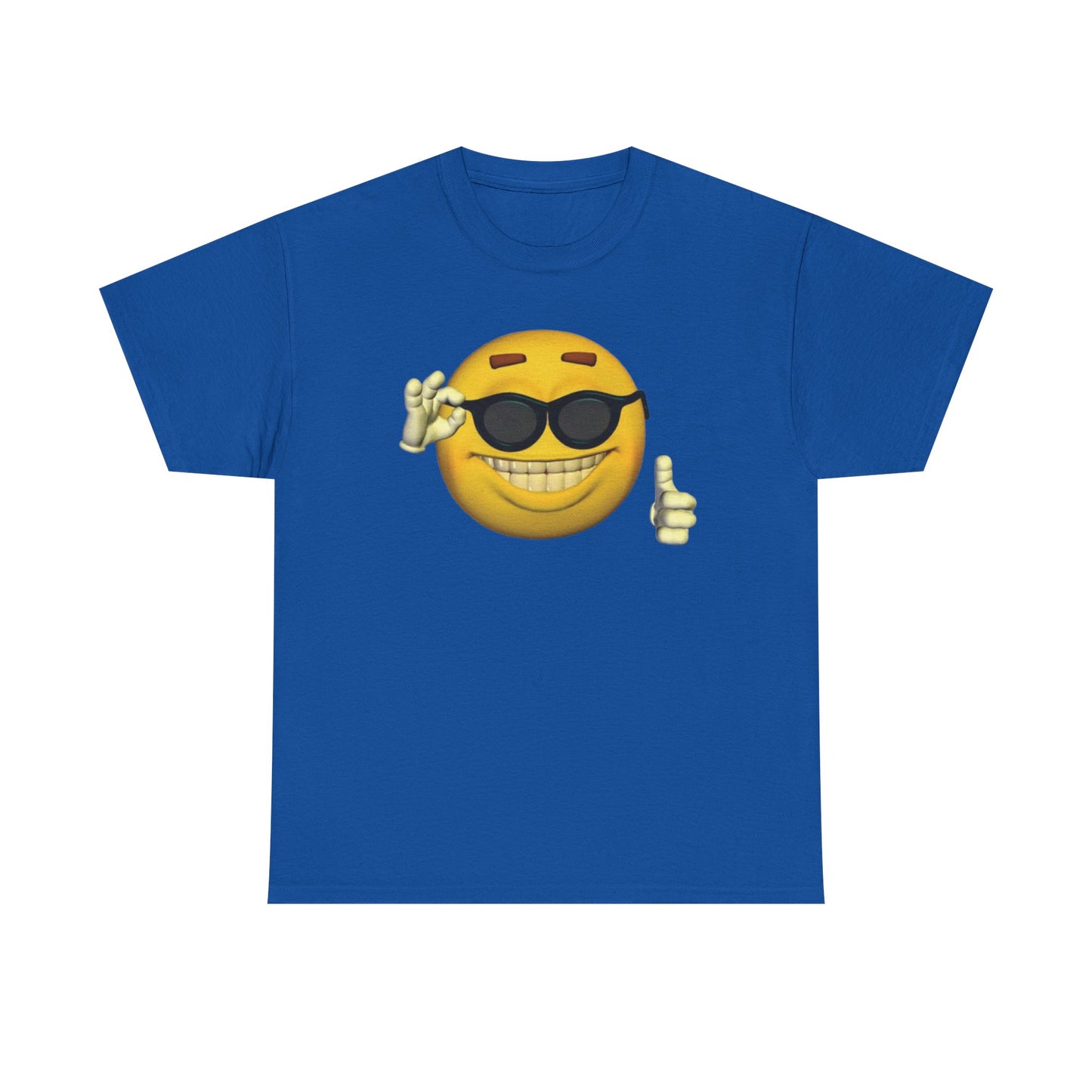 Yellow Thumbs Up Emoji Tee | Viral Sunglasses Emoji Meme Shirt | TikTok Reaction Meme