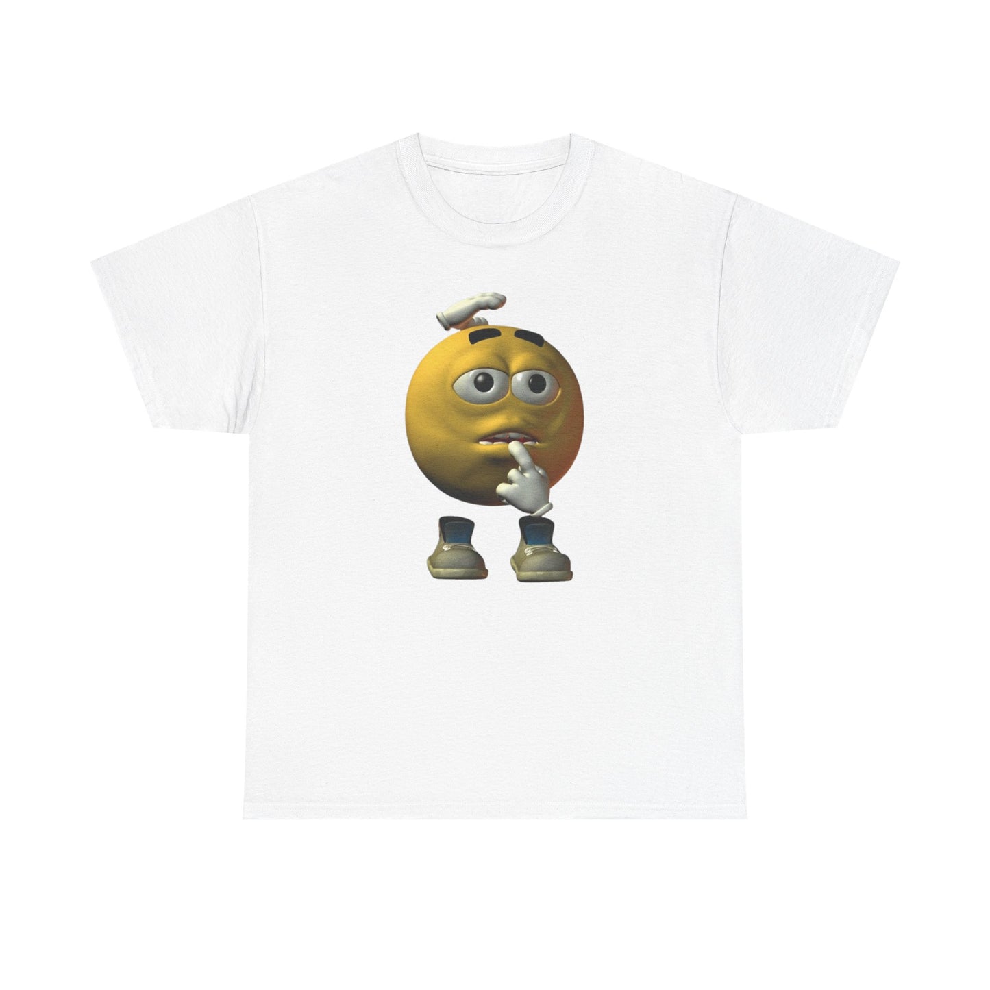 Confused Yellow Emoji Tee  | Reaction Meme Shirt | TikTok Meme Gift