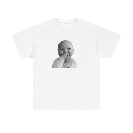 Baby Post Up Meme Tee | AI Laughing Baby Meme Shirt | Viral Laughing Baby