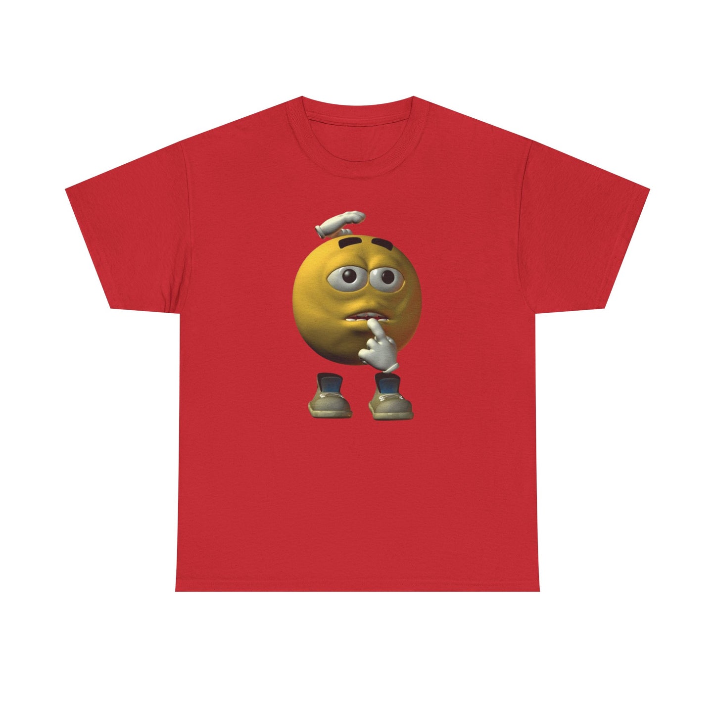 Confused Yellow Emoji Tee  | Reaction Meme Shirt | TikTok Meme Gift