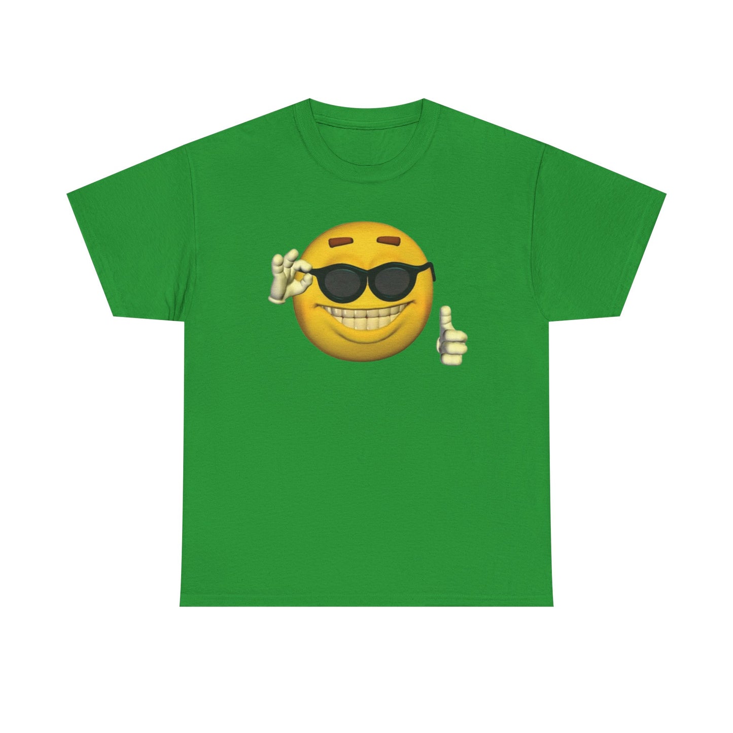 Yellow Thumbs Up Emoji Tee | Viral Sunglasses Emoji Meme Shirt | TikTok Reaction Meme