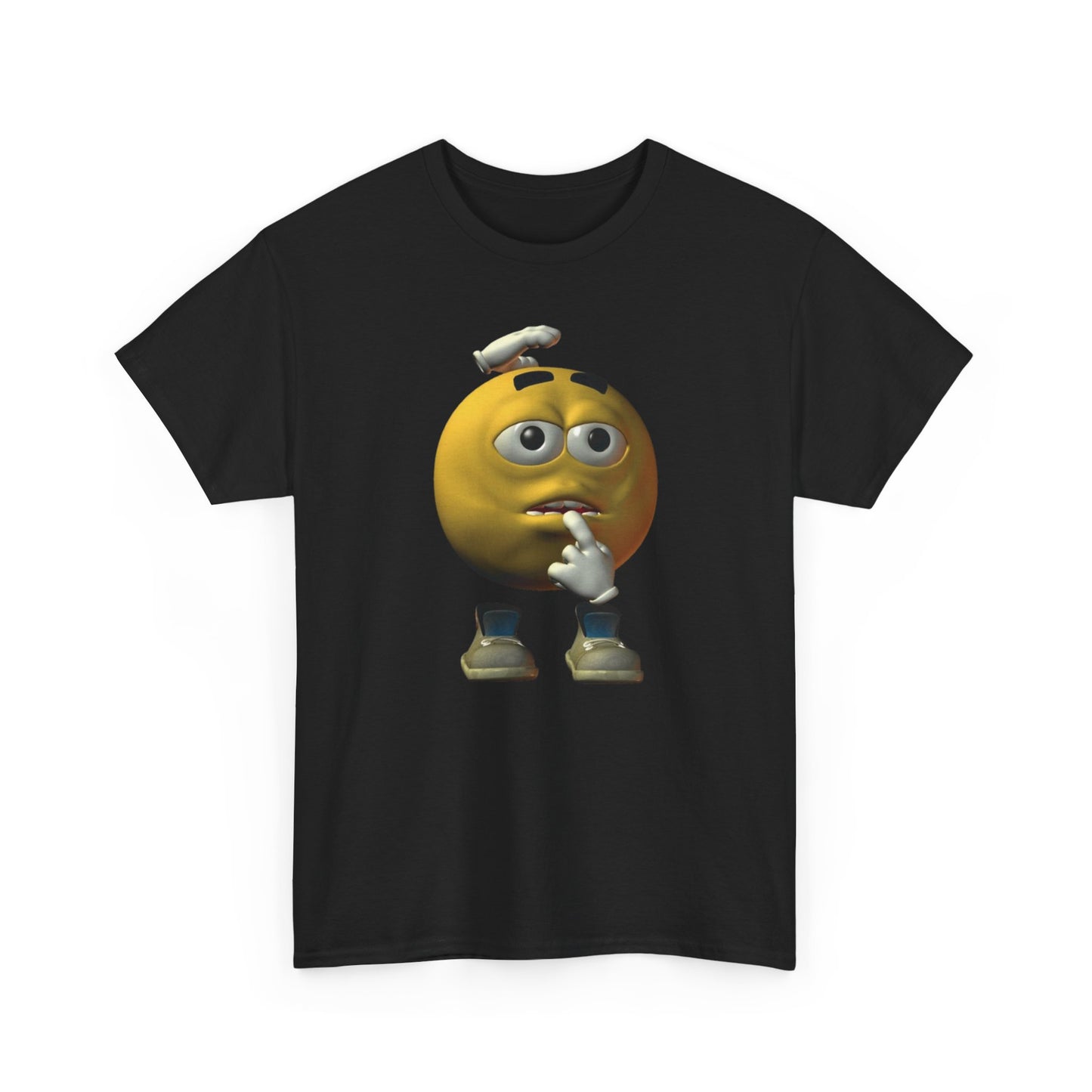Confused Yellow Emoji Tee  | Reaction Meme Shirt | TikTok Meme Gift