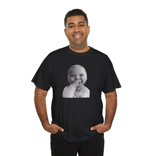 Baby Post Up Meme Tee | AI Laughing Baby Meme Shirt | Viral Laughing Baby