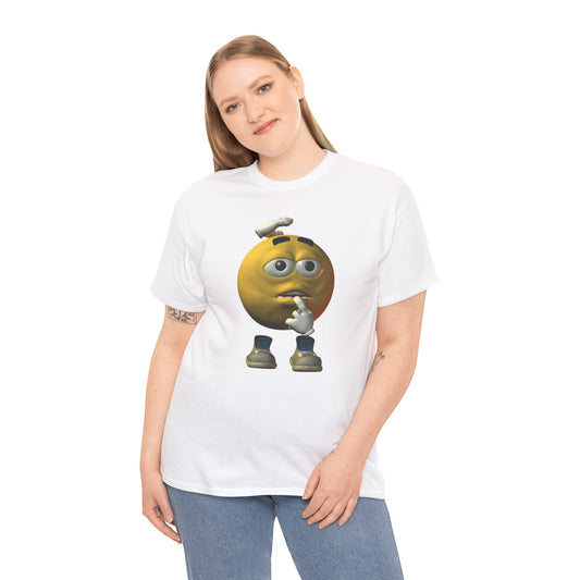 Confused Yellow Emoji Tee  | Reaction Meme Shirt | TikTok Meme Gift