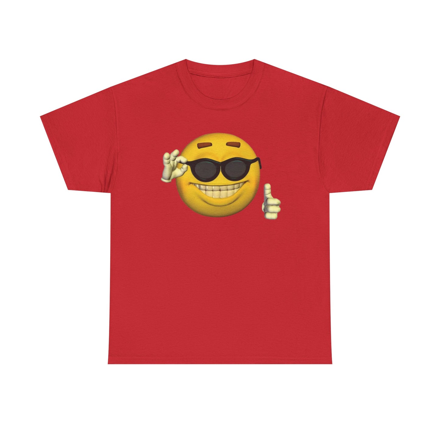 Yellow Thumbs Up Emoji Tee | Viral Sunglasses Emoji Meme Shirt | TikTok Reaction Meme