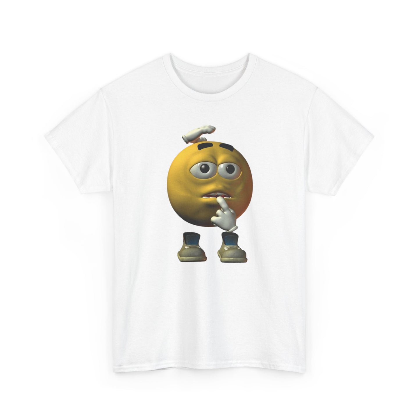 Confused Yellow Emoji Tee  | Reaction Meme Shirt | TikTok Meme Gift