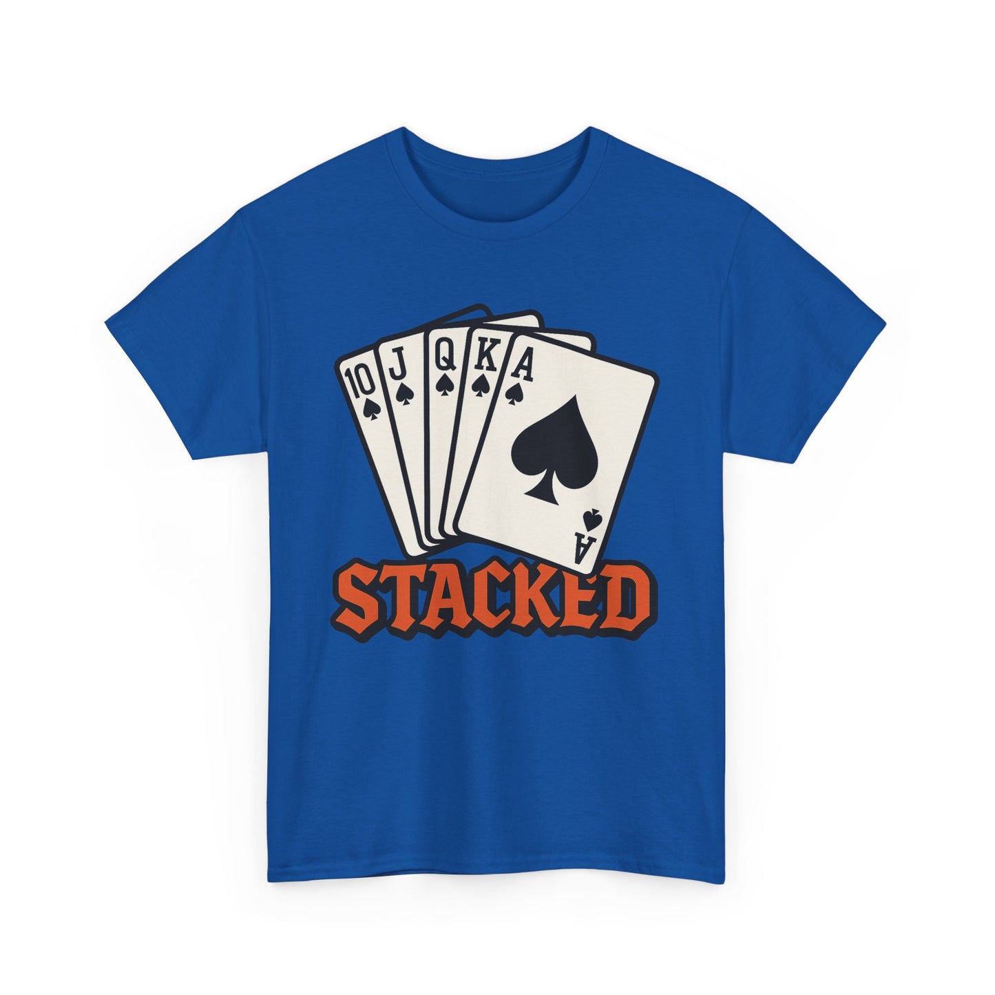 Stacked Royal Flush Graphic Tee | Casual Wear, Gift Idea, Poker Nights